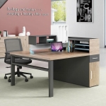 Cụm Bàn Làm Việc 2 Người Chân Sắt Gỗ MDF Cao Cấp - BC121
