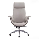 Ghế Giám Đốc Bọc Da Ốp Gỗ Sang Trọng - GGĐ10