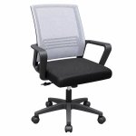 Ghế Xoay Nhân Viên Lưng Lưới Xám Hiện Đại - GX111