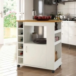 Tủ Bếp Mini Gỗ Đa Năng Có Bánh Xe - TB41