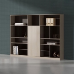 Tủ Tài Liệu Gỗ Có Kệ Trưng Bày  - THS179