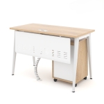 Bàn Làm Việc Yếm Lửng Có Hộc Tủ - BLV50