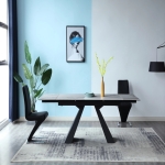 Bàn Ăn Rút 2 Đầu Đá Ceramic  - BA19
