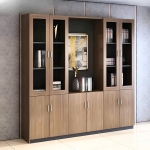 Tủ Tài Liệu Gỗ 4 Cánh Mở 1 Kệ - THS237