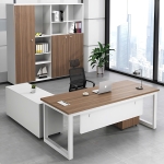 Bàn Giám Đốc Chân Sắt Góc L  1m6 - BGĐ3