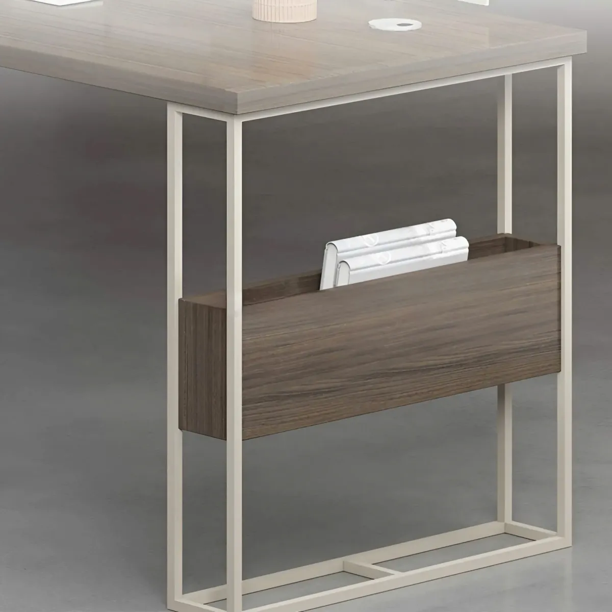 Cụm Bàn Làm Việc 6 Người Kệ Tủ Linh Hoạt