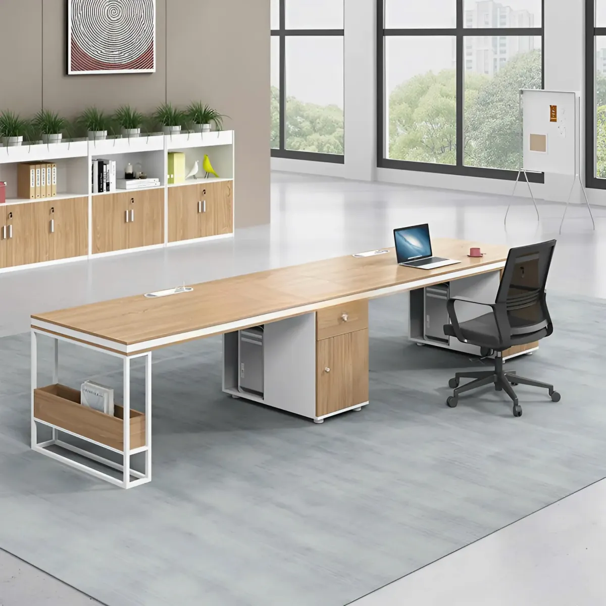 Cụm Bàn Làm Việc Đôi Thiết Kế Tinh Tế Giá Rẻ