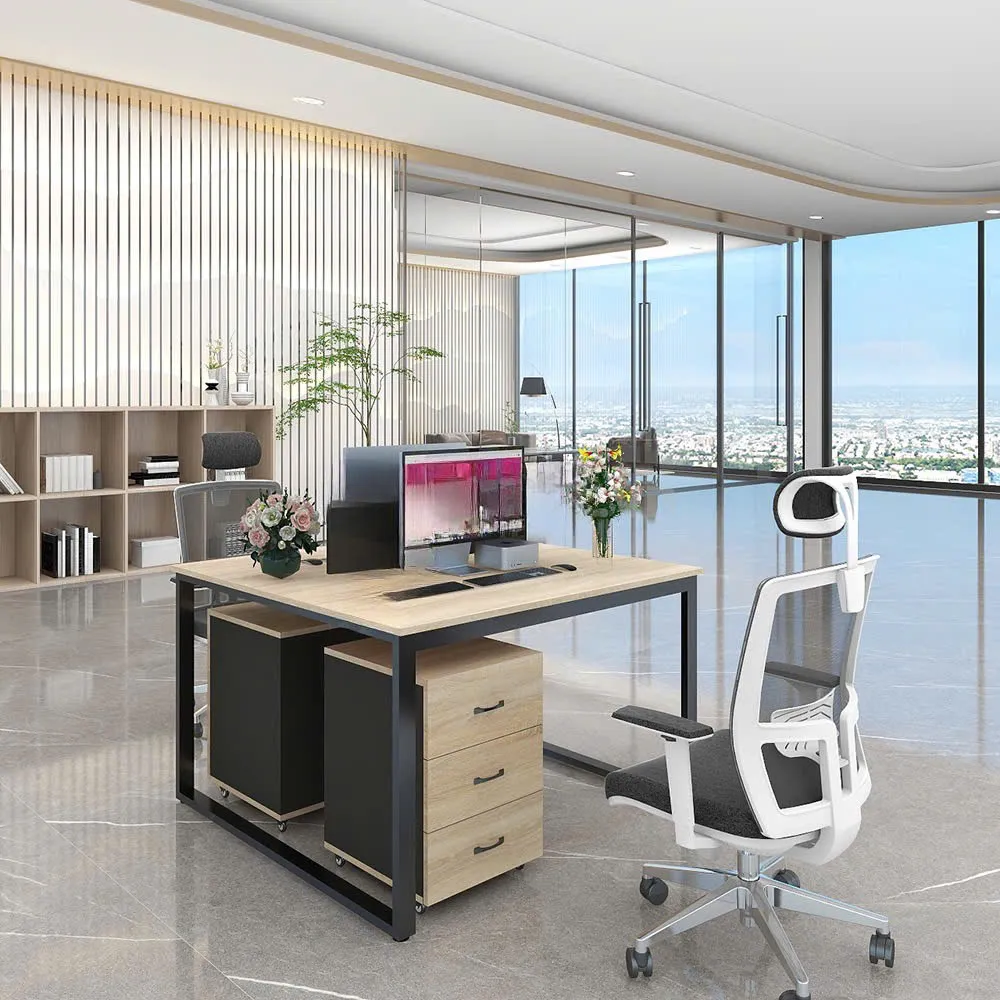 Cụm Bàn Làm Việc 2 Người Phong Cách Tối Giản