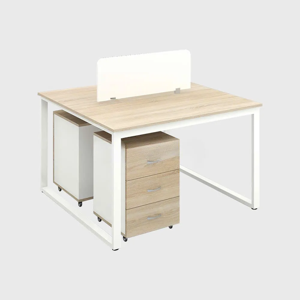 Cụm Bàn Làm Việc 2 Người Phong Cách Tối Giản