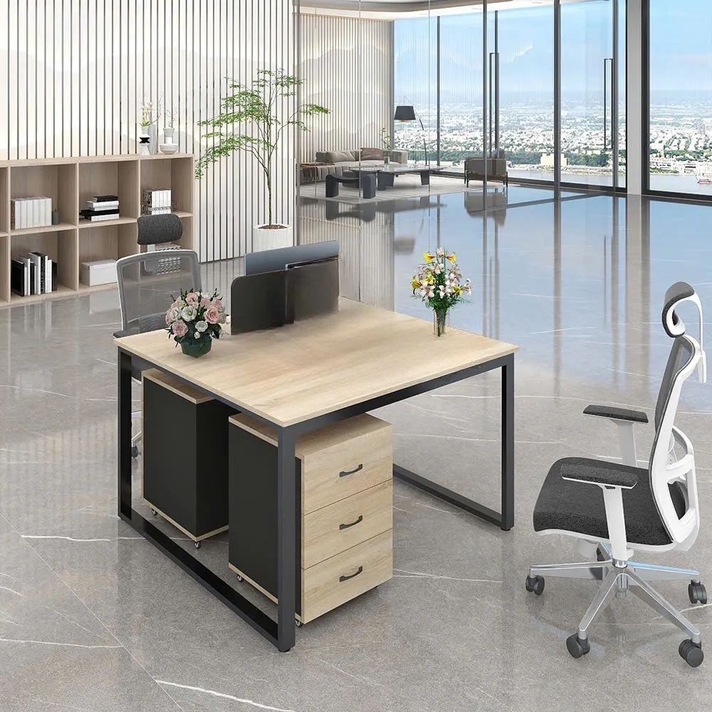 Cụm Bàn Làm Việc 2 Người Phong Cách Tối Giản