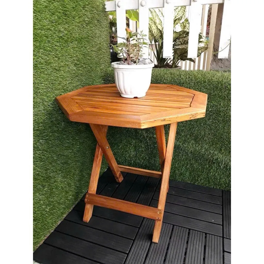  Bàn Ghế Sân Vườn Gấp Gọn Hình Bát Giác Tiện Dụng