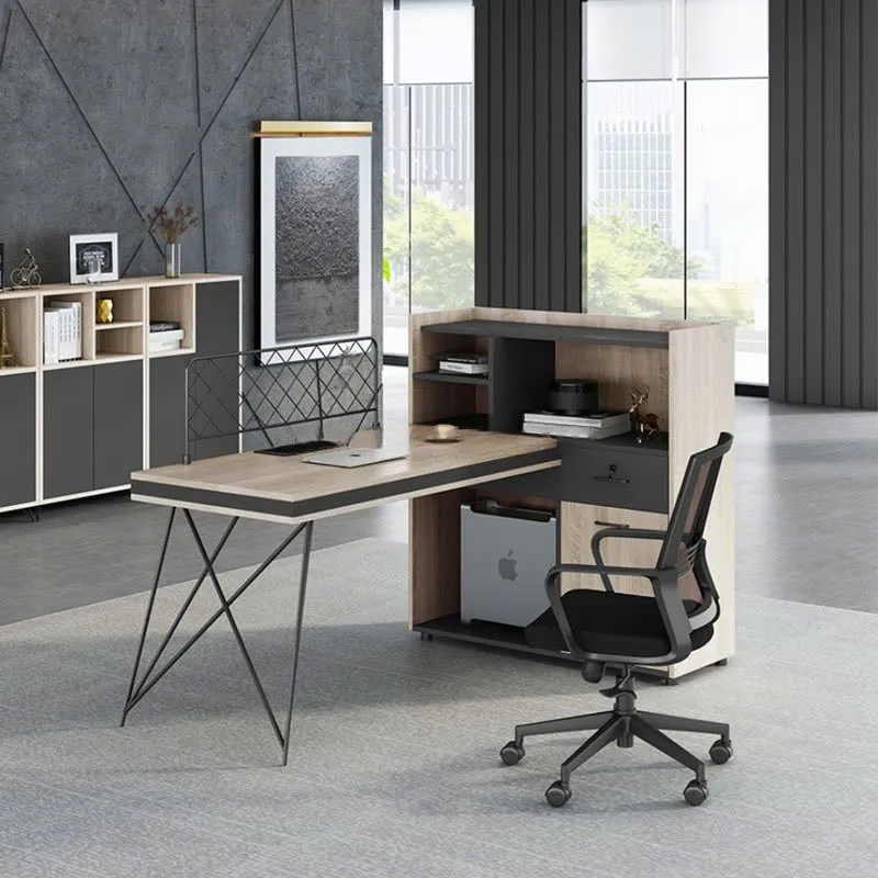 Bàn làm việc có kệ và hộc tủ giá rẻ