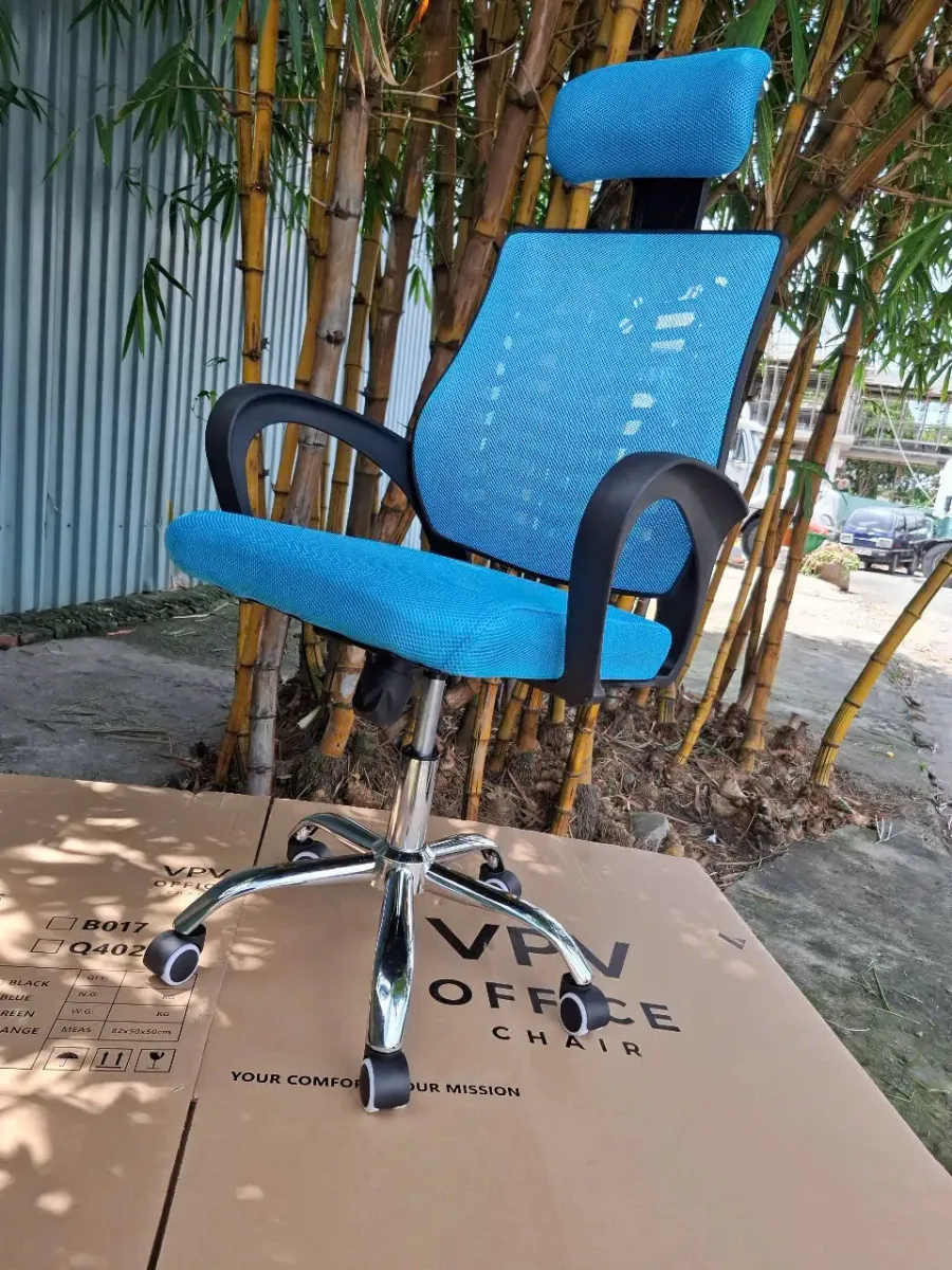 Ghế Văn Phòng Lưng Lưới Màu Xanh Mát Mẻ