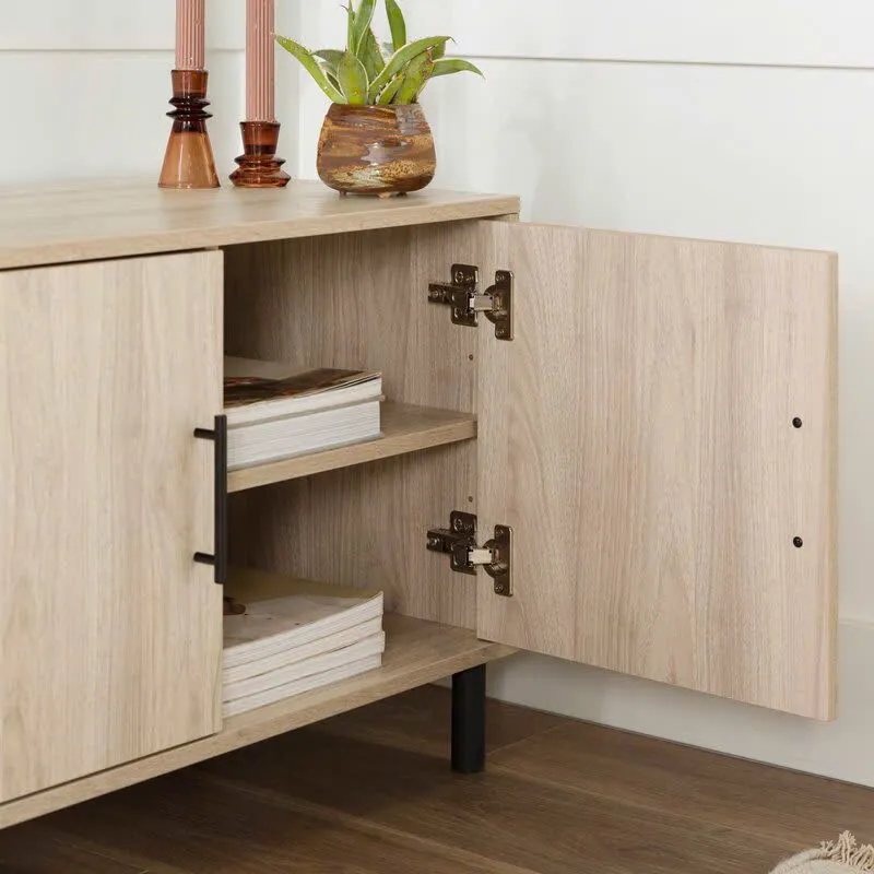 Kệ Tivi 2 Ngăn Kéo Kèm Hộc Tủ Cánh Đôi 