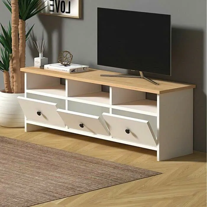 Kệ Tivi Gỗ 3 Hộc Cánh Lật Hiện Đại