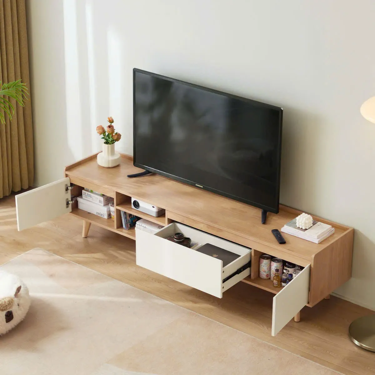 Kệ Tivi Gỗ MDF Thiết Kế Đa Năng 