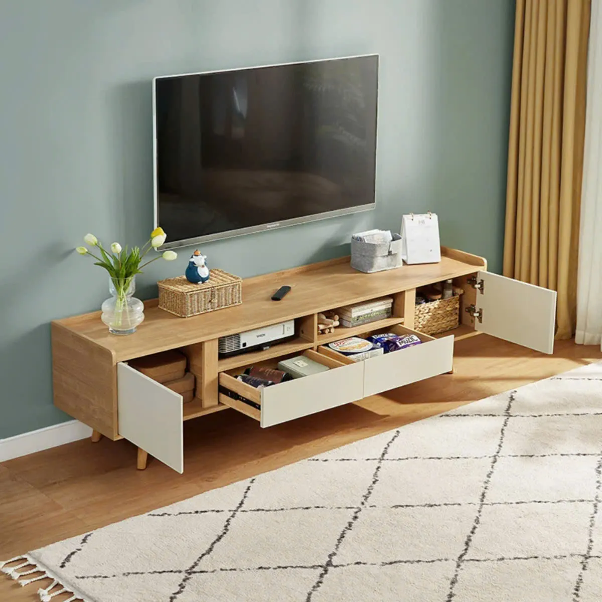 Kệ Tivi Gỗ MDF Thiết Kế Thanh Lịch
