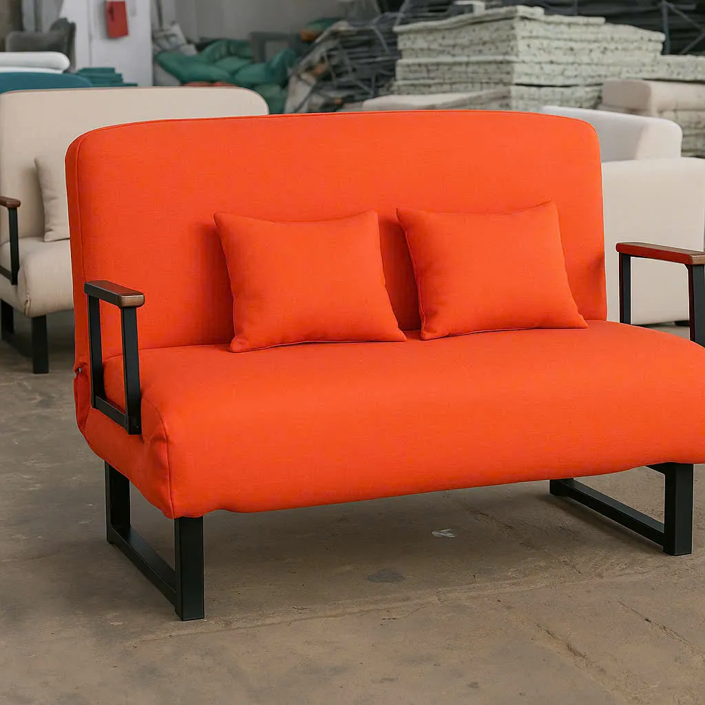 Ghế Sofa Giường Đơn Giản Có Gối Tựa Êm Ái