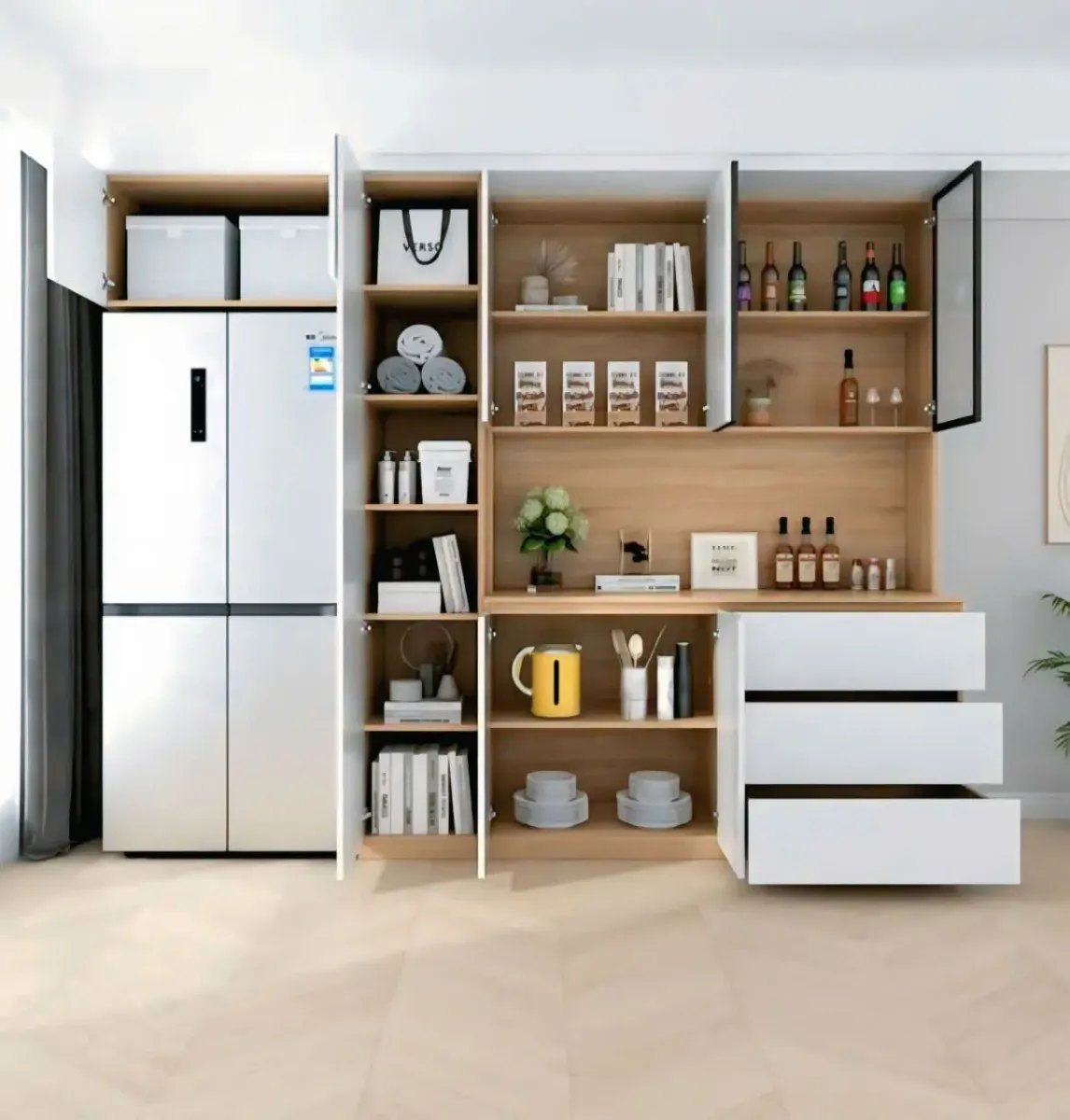 Tủ Bếp Gỗ Hiện Đại Sang Trọng