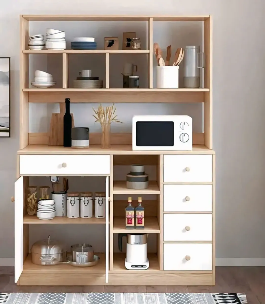 Tủ Bếp Gỗ Mini Có Kệ Và Ngăn Kéo Tiện Lợi