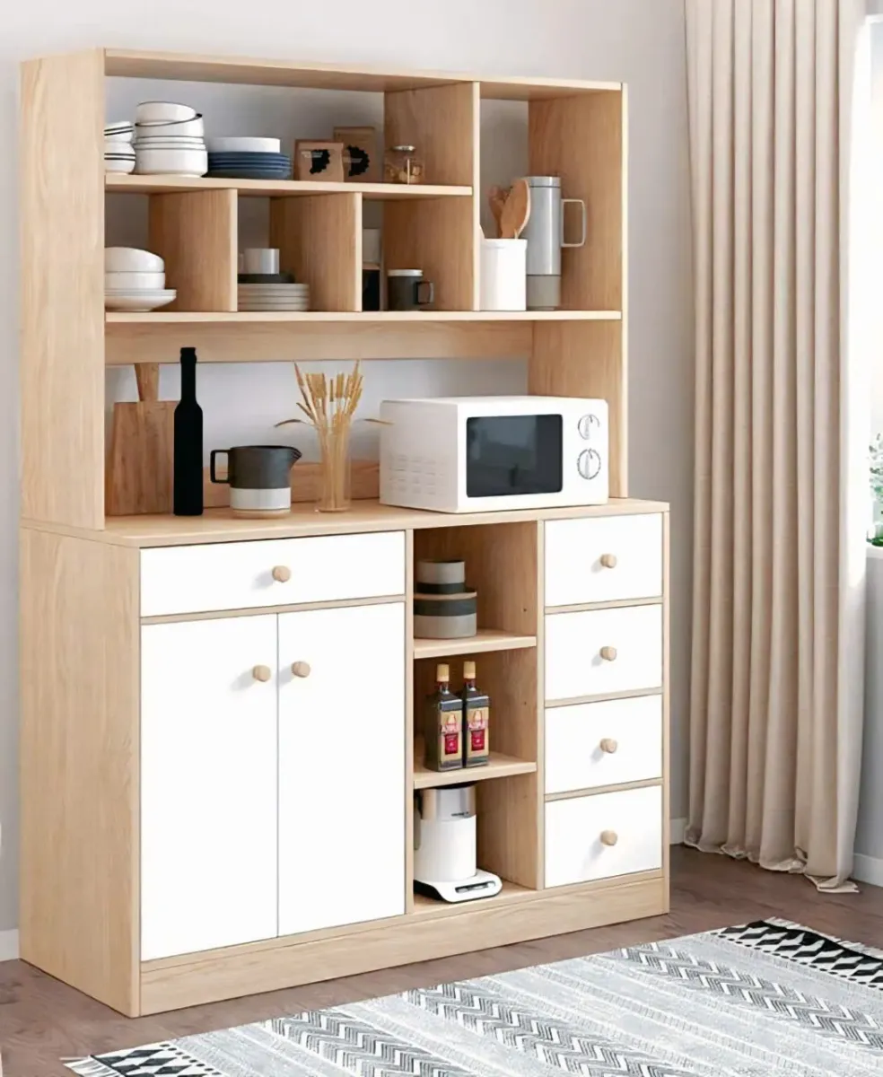 Tủ Bếp Gỗ Mini Có Kệ Và Ngăn Kéo Tiện Lợi