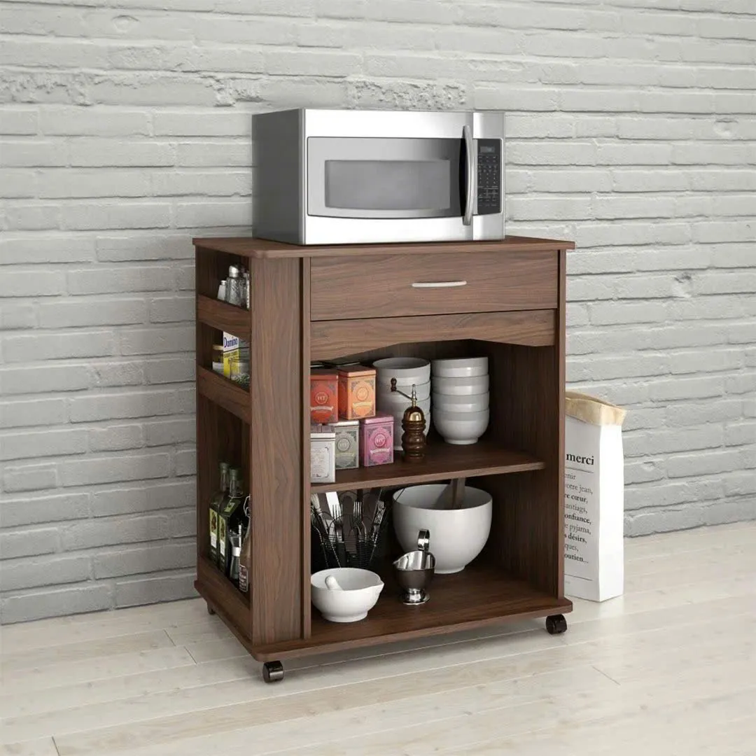 Tủ Bếp Gỗ Mini Có Ngăn Kéo Và Bánh Xe