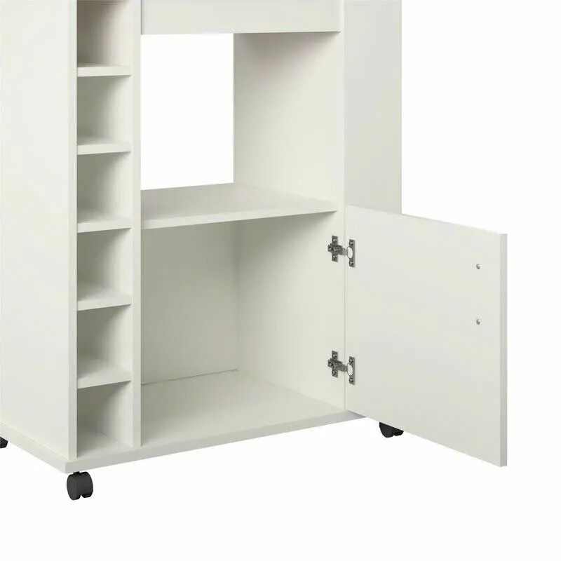 Tủ Bếp Mini Gỗ Đa Năng Có Bánh Xe
