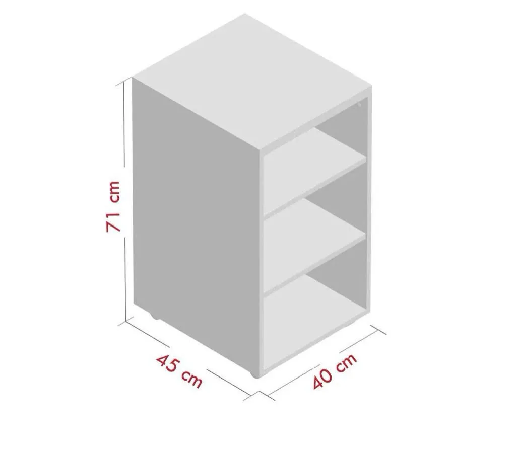 Hộc Tủ Gỗ 3 Tầng Dễ Di Chuyển