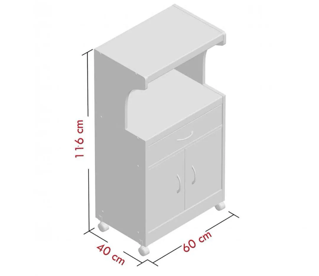 Tủ Bếp Mini Gỗ Nhỏ Gọn Có Cửa Và Kệ