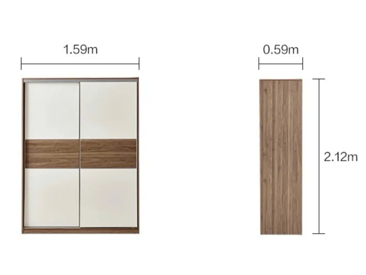 Tủ Quần Áo Cửa Trượt 2 Cánh Sang Trọng
