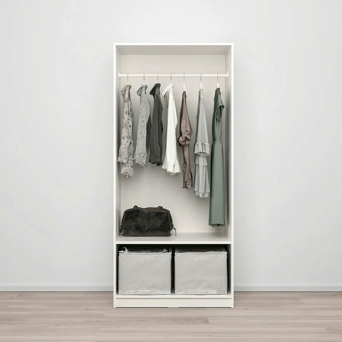 Tủ Quần Áo Gỗ 2 Cánh Gọn Gàng