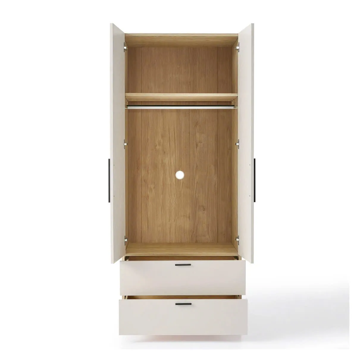 Tủ Quần Áo Gỗ 2 Cánh Và 2 Ngăn Kéo Sang Trọng