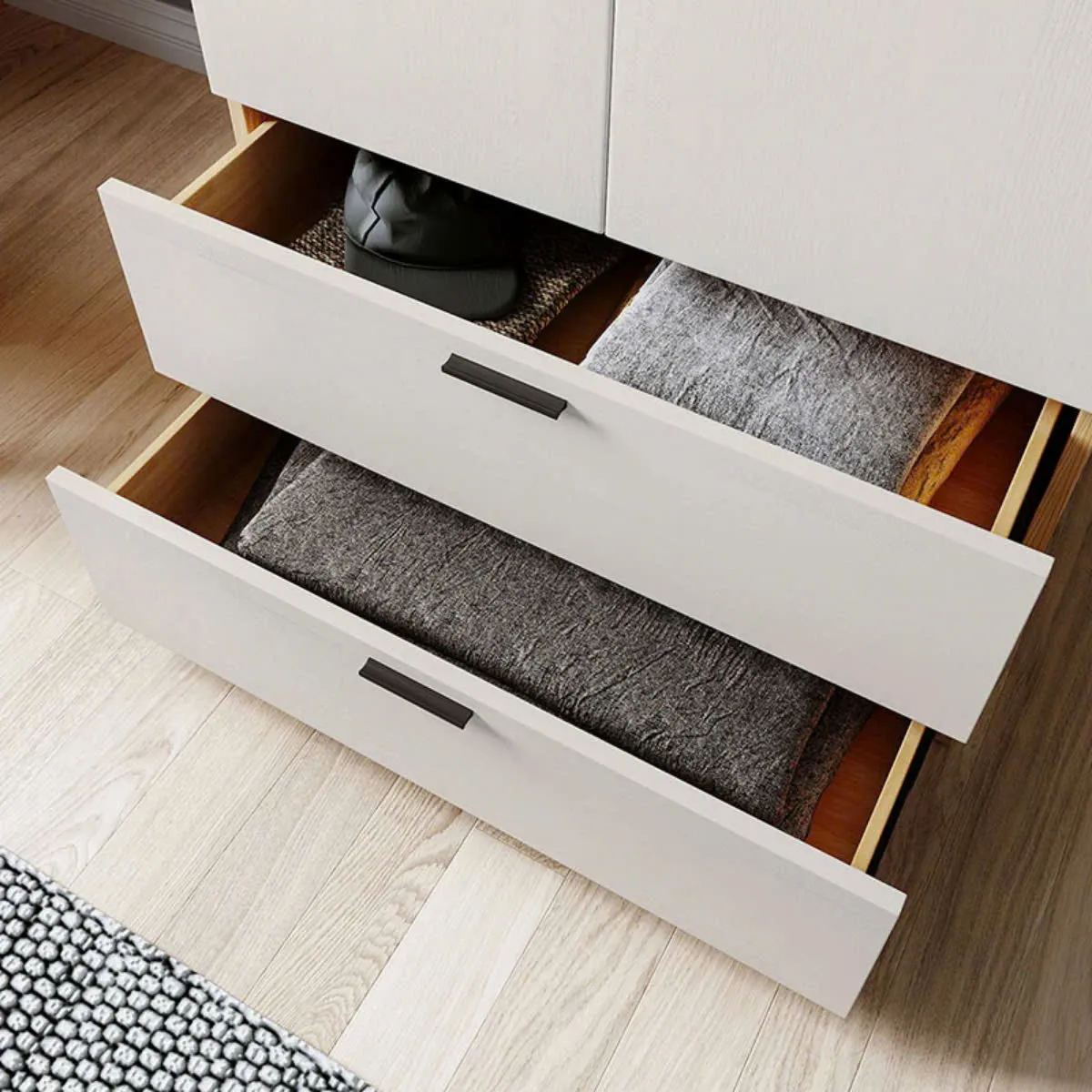 Tủ Quần Áo Gỗ 2 Cánh Và 2 Ngăn Kéo Sang Trọng