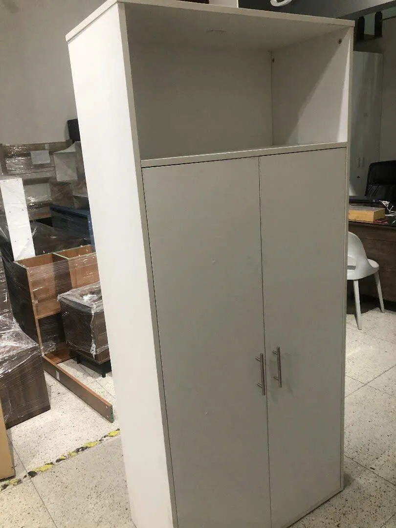 Tủ Quần Áo Gỗ 2 Cánh Kèm Kệ Mở Tiện Lợi