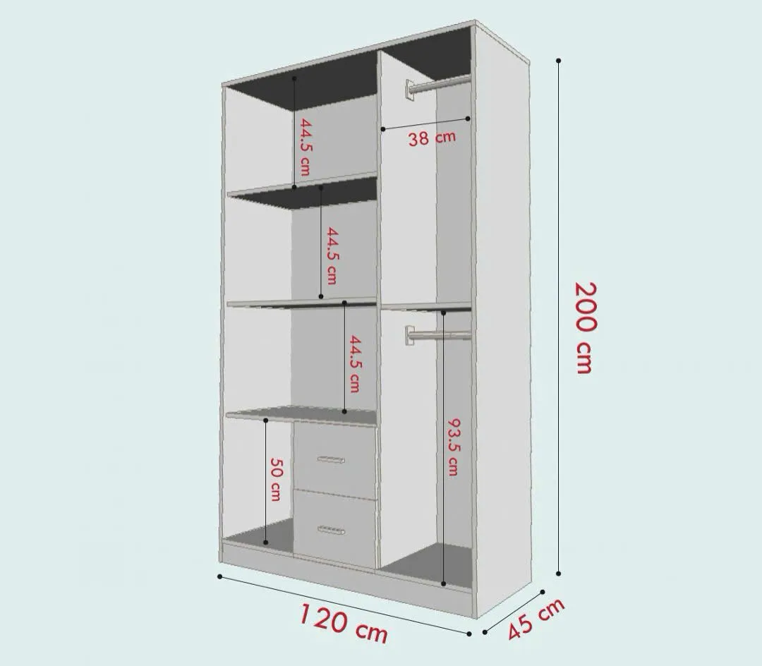 Tủ Quần Áo Gỗ Cho Phòng Ngủ Hiện Đại
