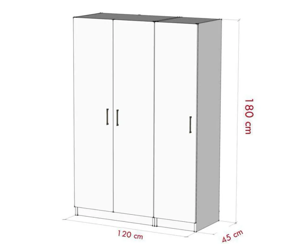 Tủ Quần Áo Gỗ Kèm Kệ Để Đồ Gọn Gàng