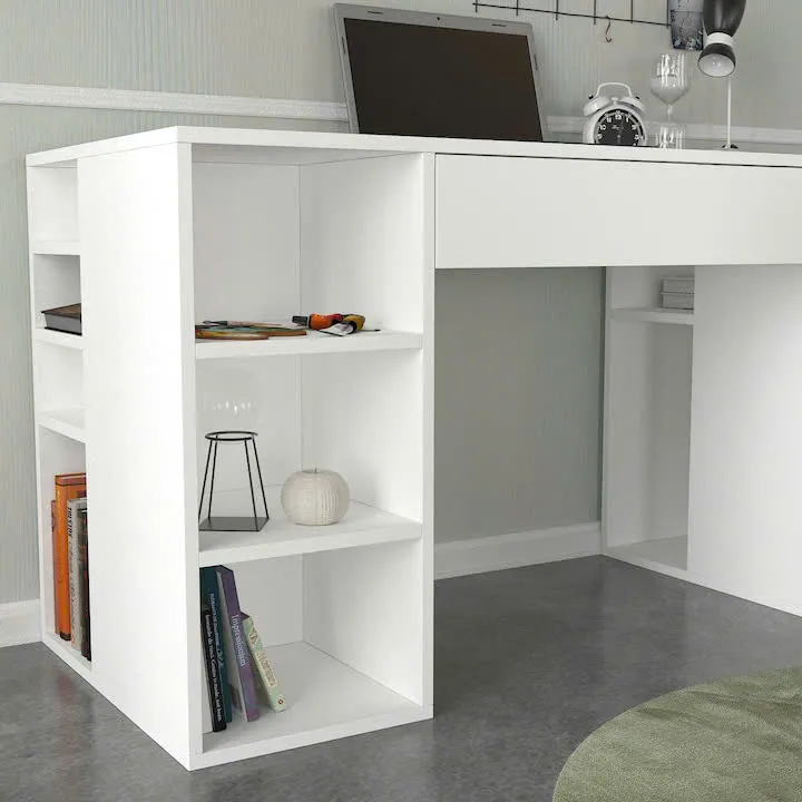  Bàn Làm Việc Gỗ Có Ngăn Kéo & Kệ Tối Ưu Lưu Trữ