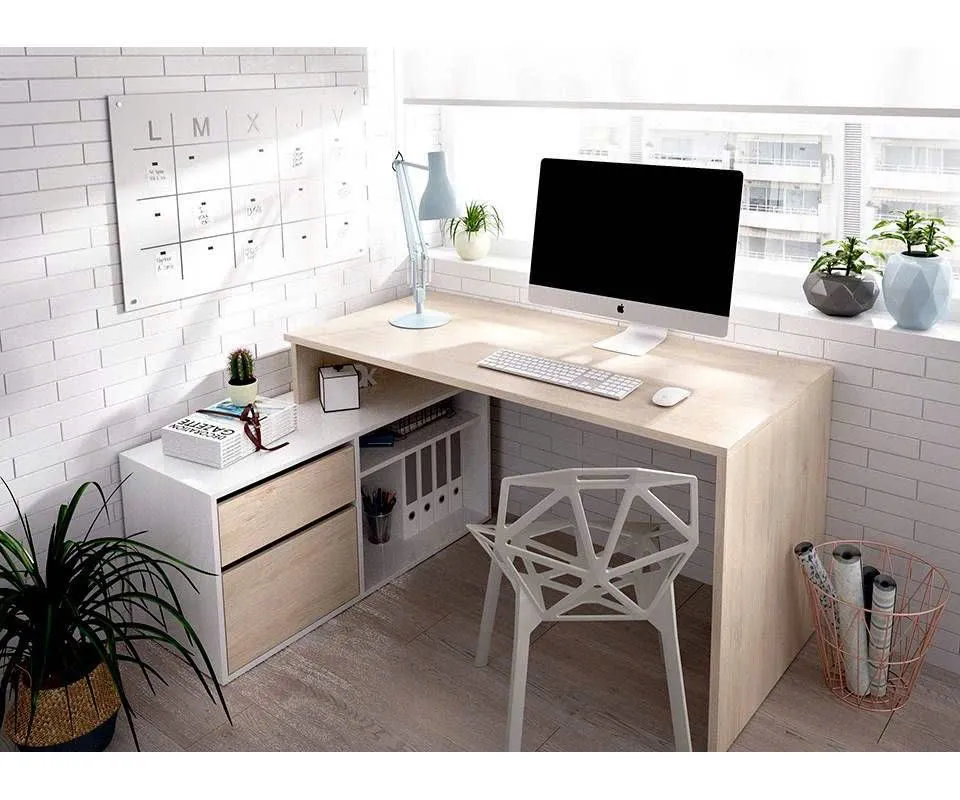  Bàn Làm Việc Gỗ Có Ngăn Kéo & Kệ Tủ Tiện Lợi