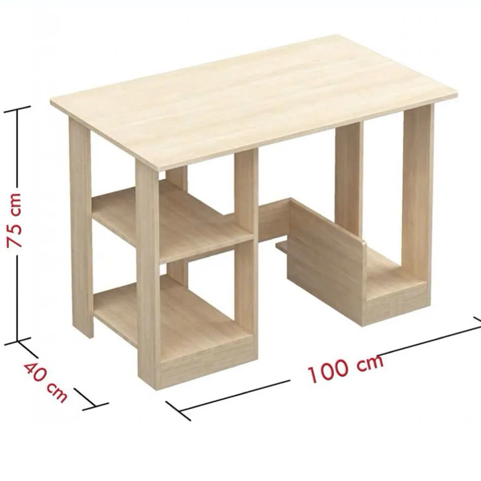 Bàn Làm Việc Gỗ Đẹp Có Kệ Đa Năng