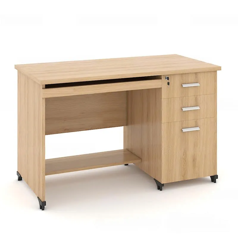 Bàn Làm Việc Gỗ Kèm Ngăn Kéo & Kệ Đỡ