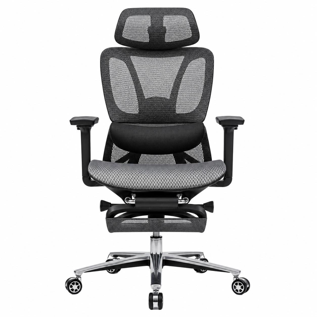 Ghế Công Thái Học Lưng Lưới Có Gác Chân Cao Cấp - GX83