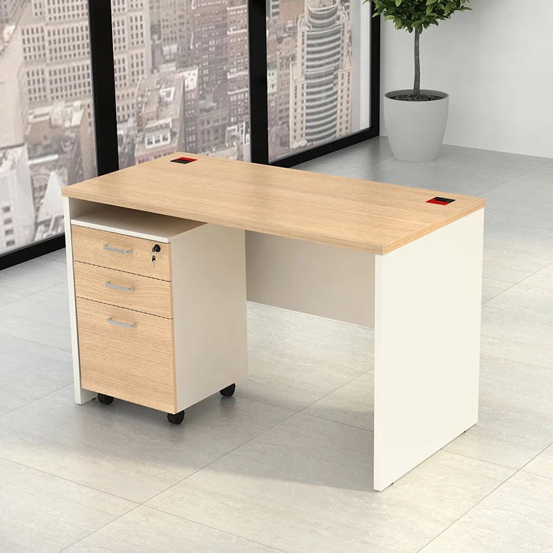 Bàn Làm Việc Gỗ Có Hộc Tủ Di Động - BG8