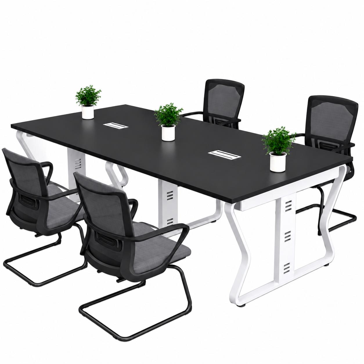 Bàn Họp Chân Sắt Nhập Khẩu 240x120cm Hiện Đại BH57