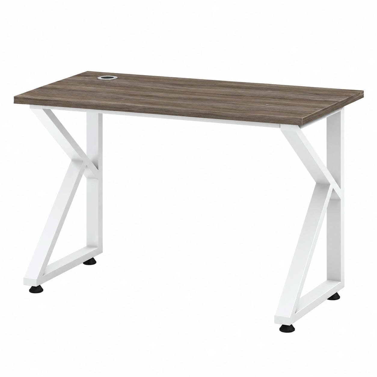 Bàn Làm Việc Chân Sắt Chữ K Màu Trắng - BLV141