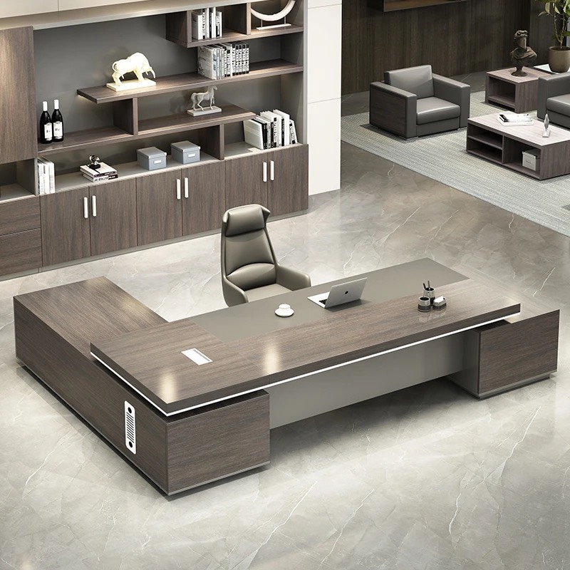 Bàn Giám Đốc Góc L Có Tủ Phụ Tiện Lợi - BGĐ50