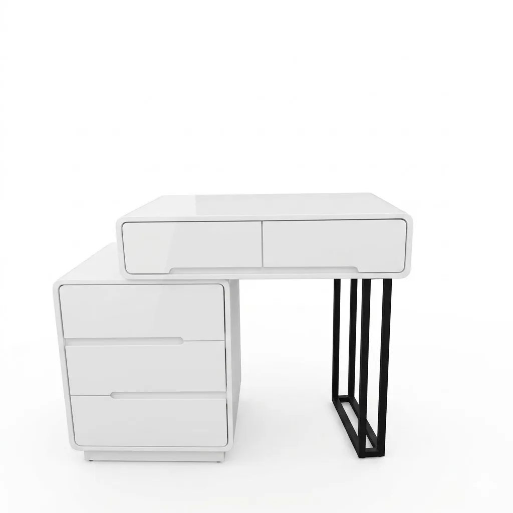 Bàn Trang Điểm Mini Chân Sắt Sơn Tĩnh Điện Cho Phòng Ngủ - BTD36
