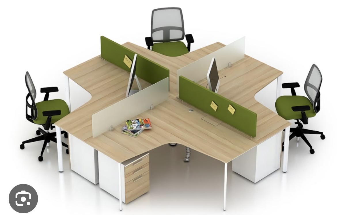 Cụm Bàn Làm Việc Vách Ngăn 4 Người - BC53