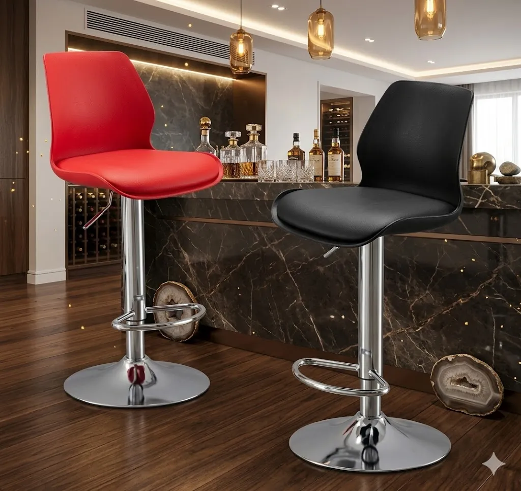  Ghế Bar Nhựa Đệm Êm Phong Cách Hiện Đại Chân Inox - QB40