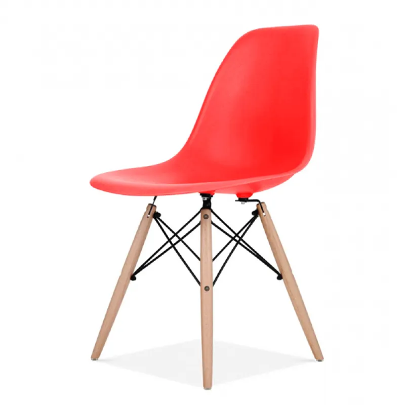 Ghế Cafe Tiếp Khách Eames Chân Gỗ Sồi - CF1
