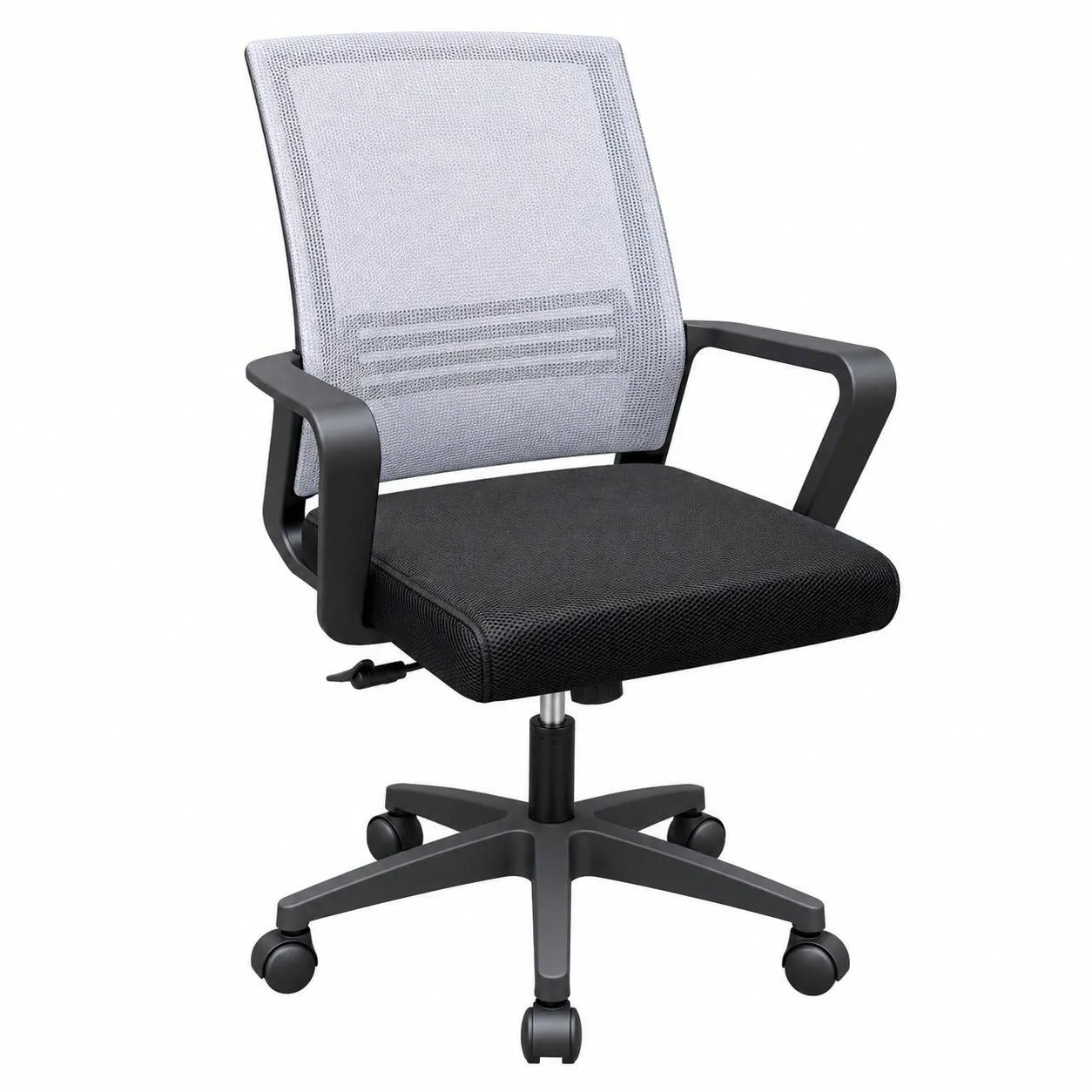 Ghế Xoay Nhân Viên Lưng Lưới Xám Hiện Đại - GX111